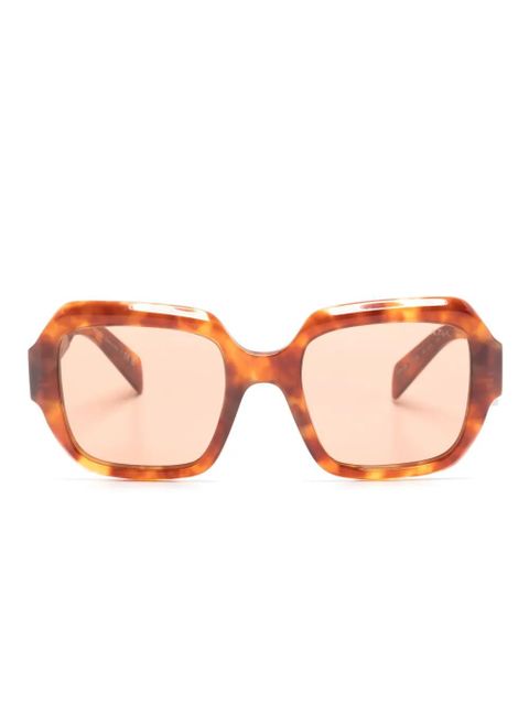 Prada Eyewear tortoiseshell oversized-frame tinted sunglasses - Brown - zdjęcie produktu nr 1