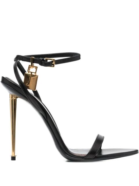 TOM FORD padlock heel sandals - Black - zdjęcie produktu nr 1
