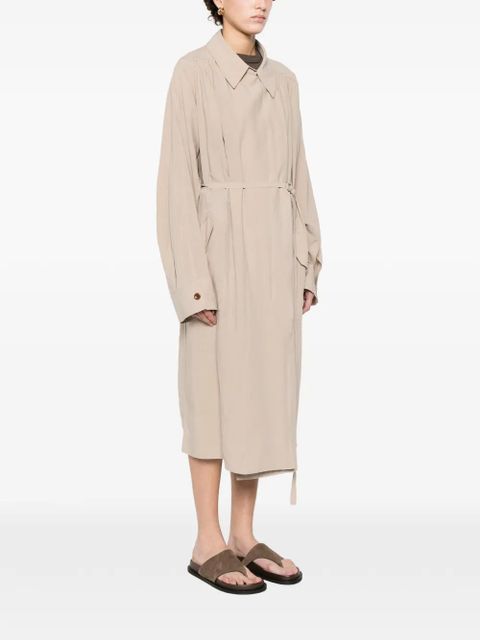Eleh belted coat - Neutrals