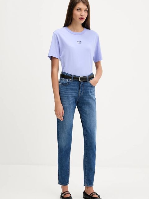Tommy Jeans t-shirt bawełniany damski DW0DW22202
