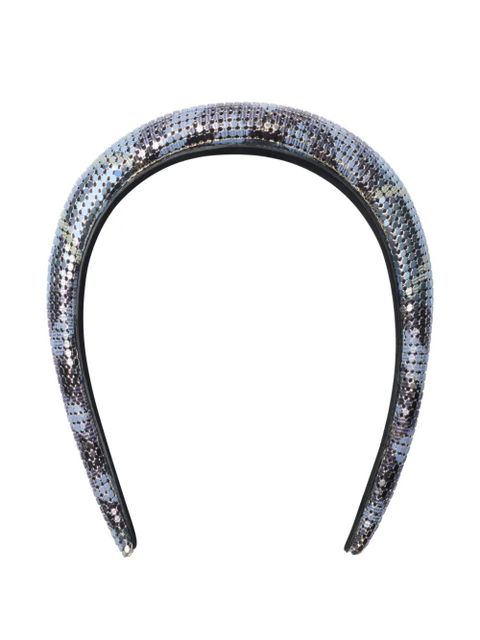 Burberry Check mesh headband - Silver - zdjęcie produktu nr 2