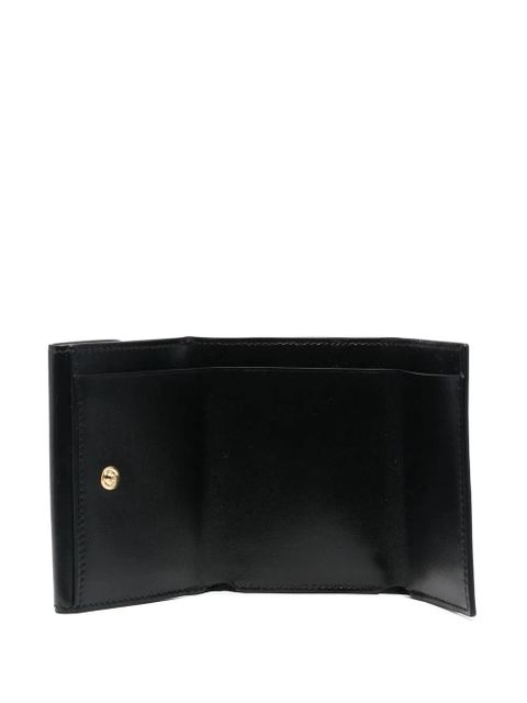 Jil Sander logo-print detail wallet - Black