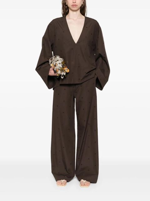 The Attico straight-leg trousers - Brown - zdjęcie produktu nr 2