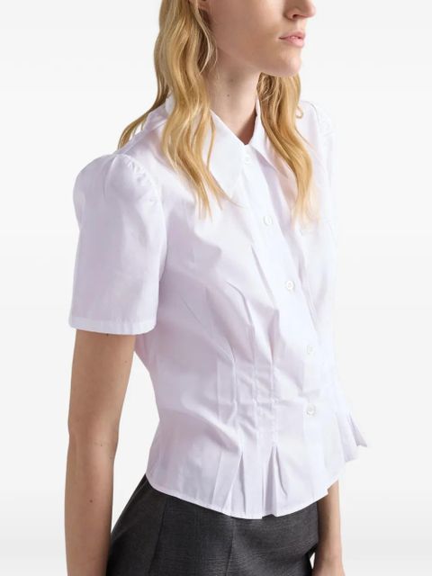 Prada flared button shirt - White