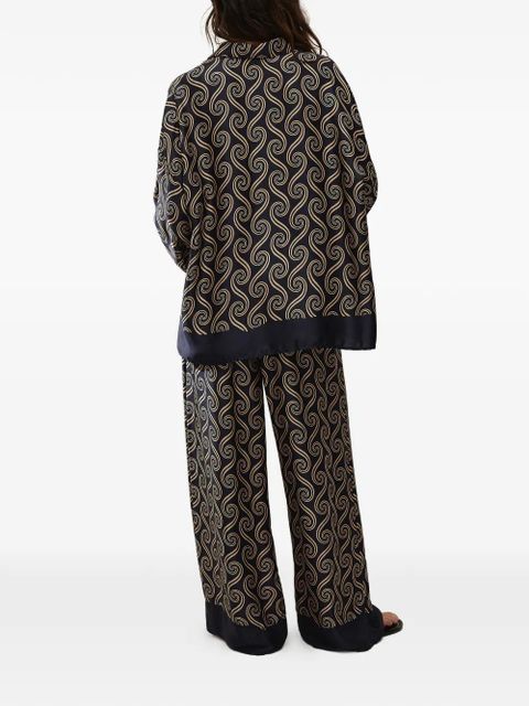 Faithfull the Brand Cora printed shirt - Blue - zdjęcie produktu nr 2