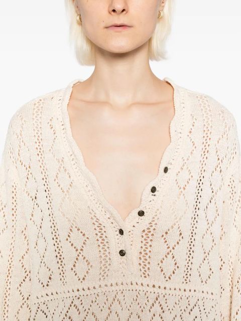 Free People Charlotte knitted top - Neutrals