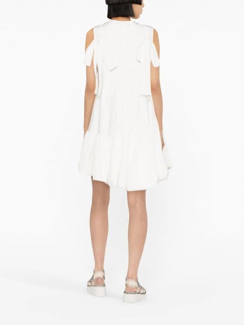 Cecilie Bahnsen bow-detail minidress - White