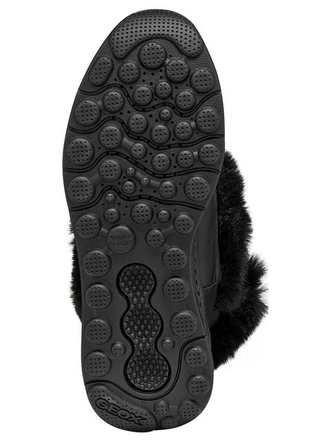 Geox botki D SPHERICA ACTIF X2 damskie kolor czarny na płaskim obcasie D46WPB 0FU85 C9999