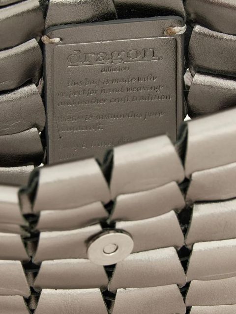 DRAGON DIFFUSION Link leather cross body bag - Silver - zdjęcie produktu nr 2