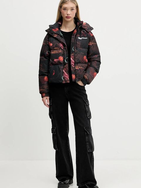 Karl Lagerfeld Jeans kurtka kolor czarny zimowa oversize A4W15025