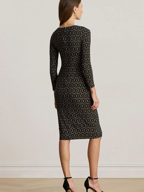 Lauren Ralph Lauren sukienka kolor czarny mini dopasowana 200980037 - zdjęcie produktu nr 2