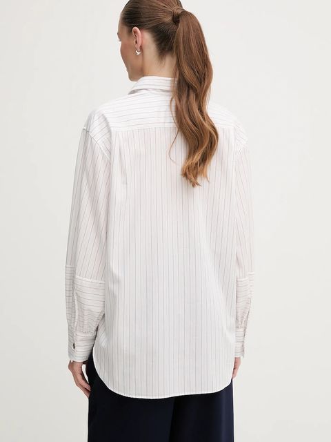 Gant koszula bawełniana damska kolor biały relaxed z kołnierzykiem klasycznym 4300520 - zdjęcie produktu nr 2