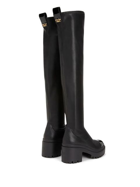 Giuseppe Zanotti 70mm Avela Stretch thigh-high boots - Black