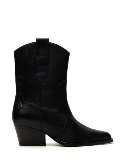 Free People leather cowboy boots - Black - zdjęcie produktu nr 1