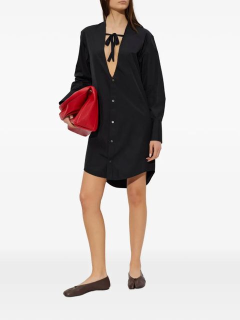 Maison Margiela V-neck shirt dress - Black - zdjęcie produktu nr 2