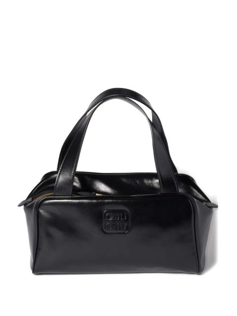 Miu Miu leather zipped shoulder bag - Black - zdjęcie produktu nr 1