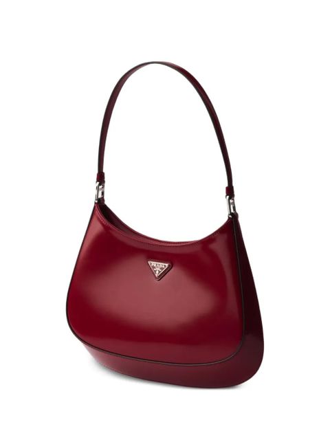 Prada Cleo brushed leather shoulder bag - Red