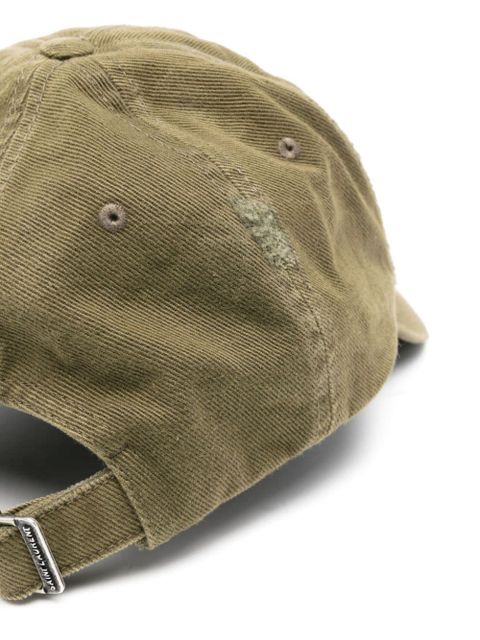 Saint Laurent Cassandre denim cap - Green
