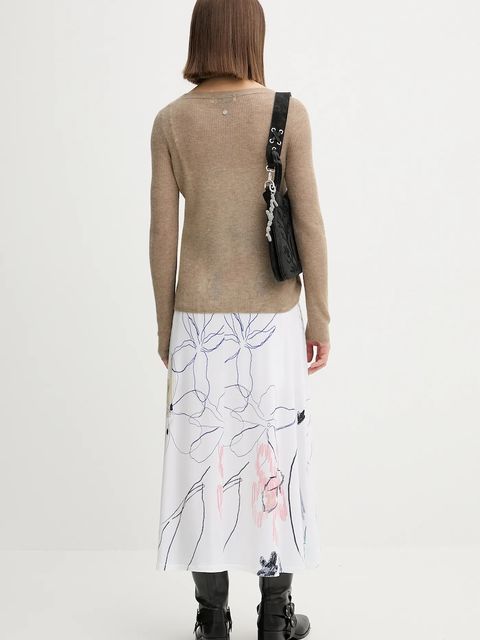 Desigual sukienka KALA kolor zielony midi rozkloszowana 25WWVK25