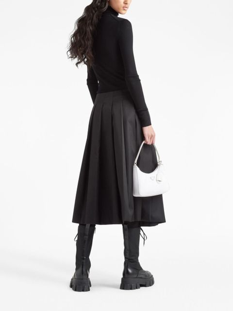 Prada logo-intarsia roll-neck jumper - Black