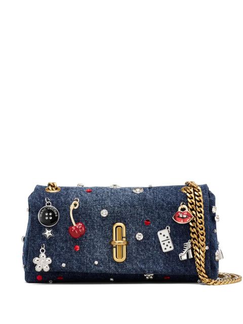 Marc Jacobs miniThe Trinket charm denim dual-chain crossbody bag - Blue - zdjęcie produktu nr 1