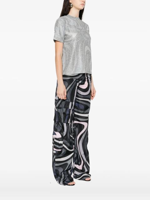 PUCCI abstract-pattern T-shirt - Silver - zdjęcie produktu nr 2