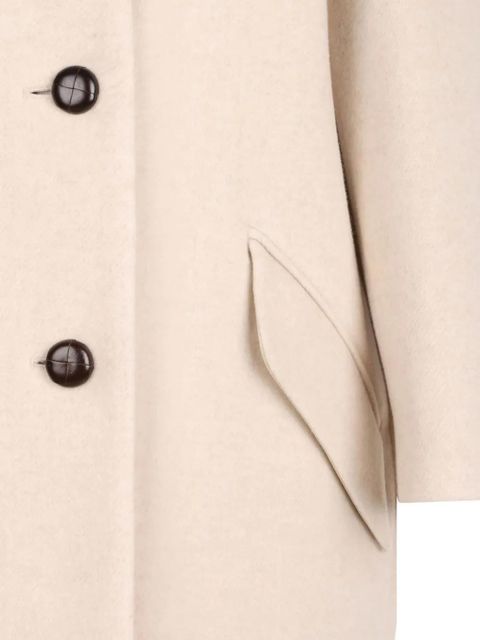 ISABEL MARANT button-fastening flap-pockets single-breasted coat - Neutrals - zdjęcie produktu nr 2