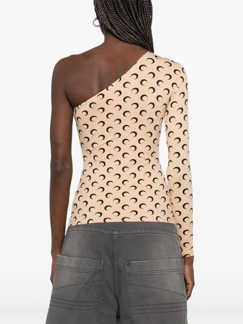 Marine Serre Crescent Moon asymmetric top - Neutrals