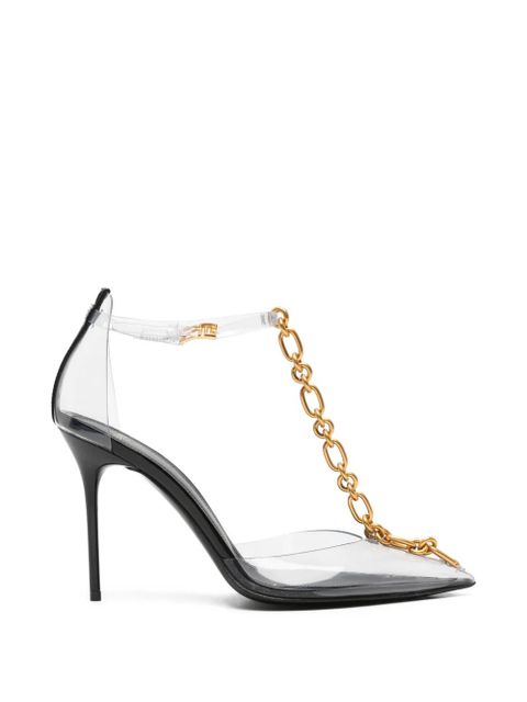 Balmain chain-link transparent pumps - White - zdjęcie produktu nr 1