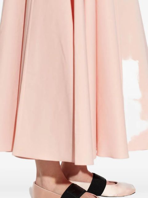 Givenchy logo-patch elasticated-strap ballet flats - Pink