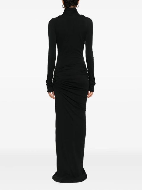 ENTIRE STUDIOS draped cowl-neck maxi dress - Black