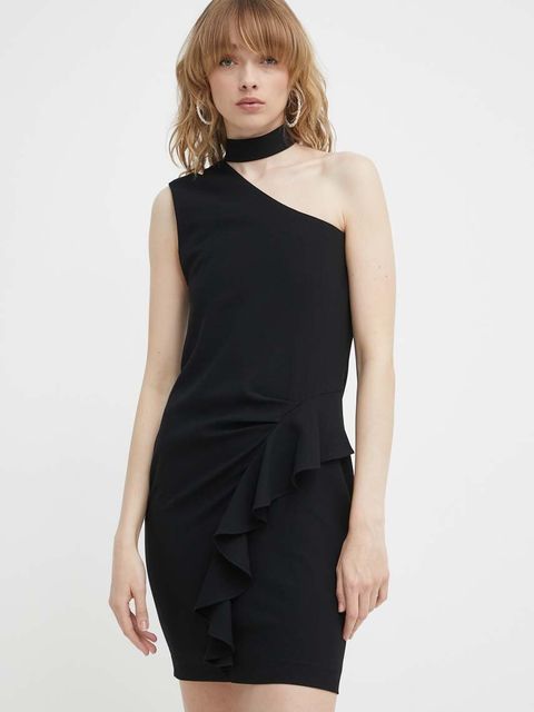 IRO sukienka kolor czarny mini prosta - zdjęcie produktu nr 1