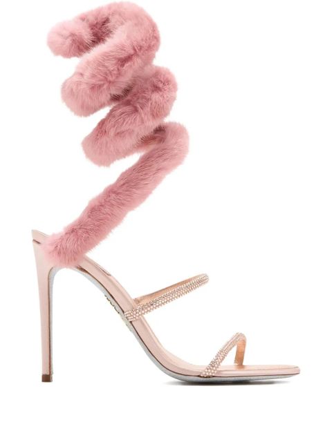 René Caovilla 105mm crystal-embellishment sandals - Pink - zdjęcie produktu nr 1