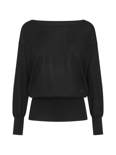 TOM FORD boat-neck sweater - Black - zdjęcie produktu nr 1