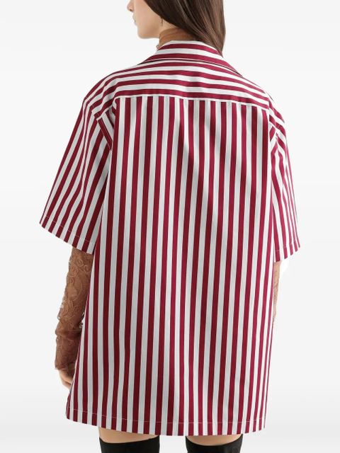 Dolce & Gabbana striped chest-pocket shirt - Red
