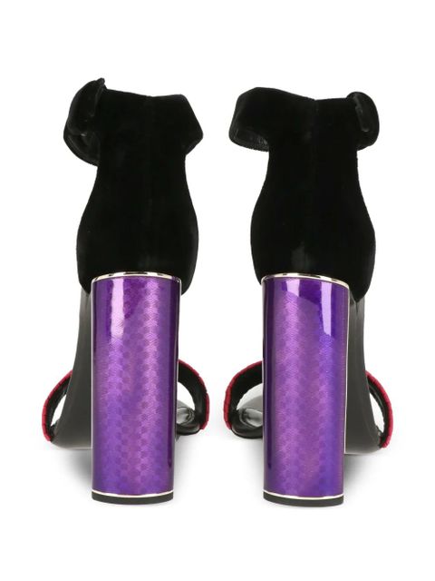 TOM FORD beaded-strap block-heel sandals - Black