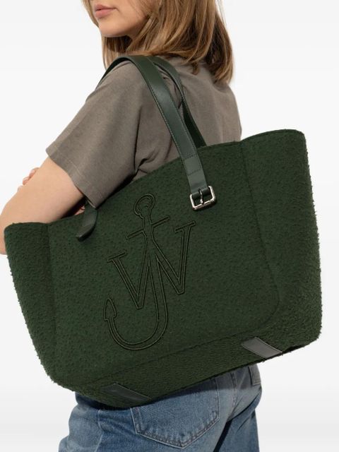 JW Anderson embossed-logo tote bag - Green - zdjęcie produktu nr 2