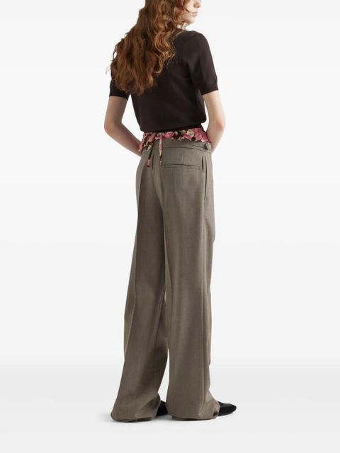 Prada belted trousers - Neutrals - zdjęcie produktu nr 2