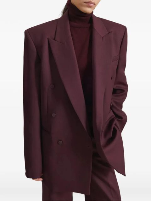 The Frankie Shop Monterey double-breasted blazer - Red