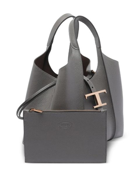 Tod's small T Timeless tote bag - Grey