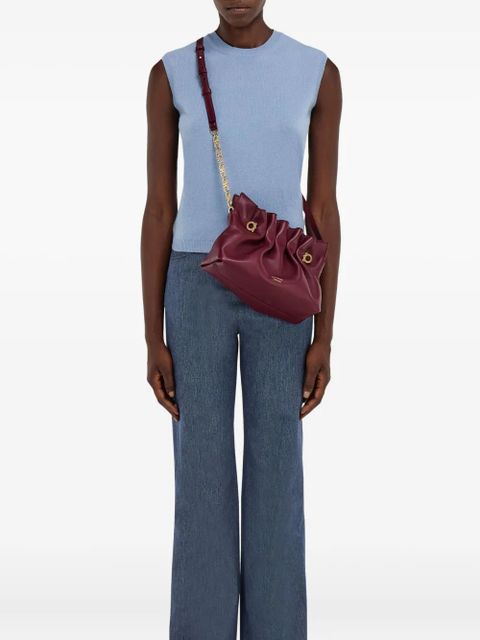 Ferragamo small Soft Gancini-pin shoulder bag - Red - zdjęcie produktu nr 2