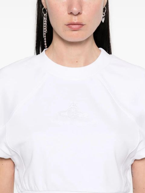Vivienne Westwood cropped football T-shirt - White
