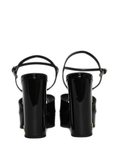 Miu Miu 135mm platform peep-toe sandals - Black - zdjęcie produktu nr 2