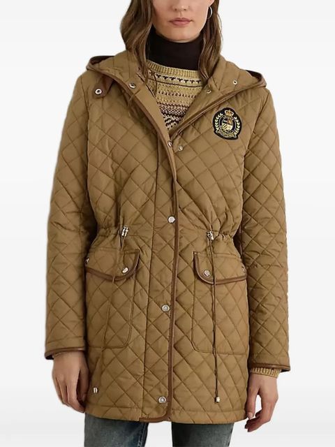 Lauren Ralph Lauren quilted hooded jacket - Brown - zdjęcie produktu nr 1