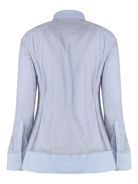 Maison Margiela striped gathered shirt - Blue - zdjęcie produktu nr 2