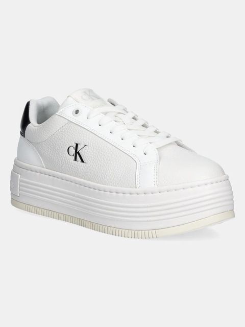 Calvin Klein Jeans sneakersy BOLD FLATF LOW LACE MG kolor biały YW0YW01766 - zdjęcie produktu nr 1