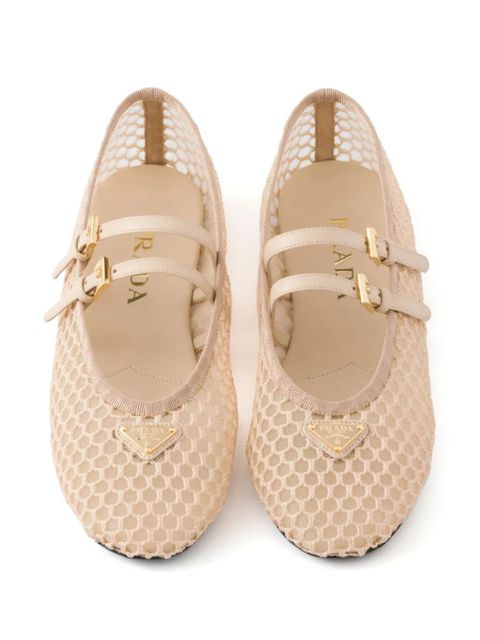 Prada Mesh ballet flats - Neutrals
