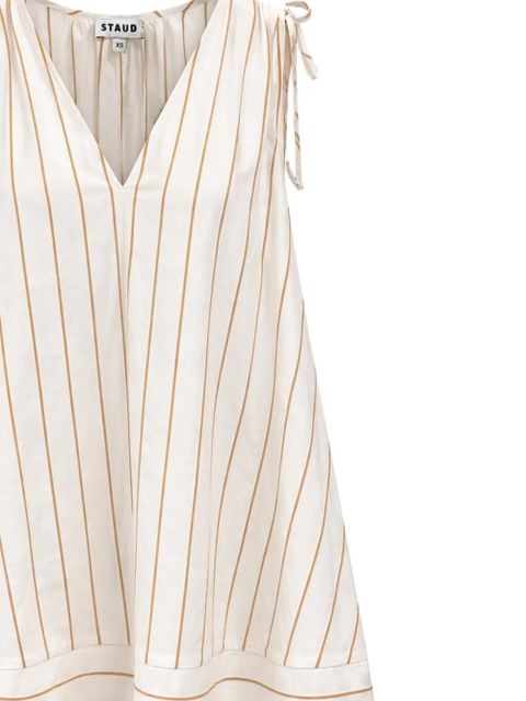 STAUD Elena striped mini dress - Neutrals - zdjęcie produktu nr 2