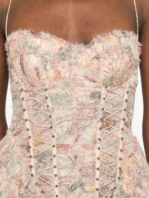 ZIMMERMANN Rebellion ruffled midi dress - Neutrals