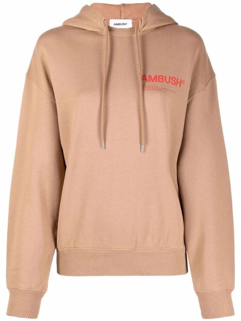 AMBUSH chest logo-print hoodie - Neutrals - zdjęcie produktu nr 1